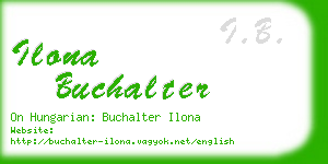 ilona buchalter business card